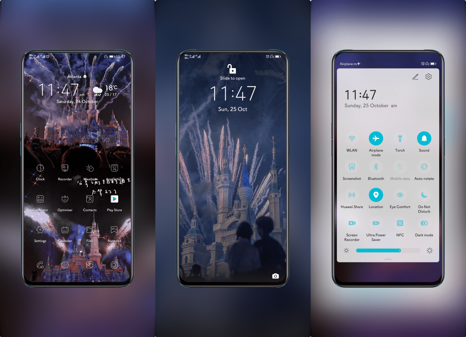 Fantasy Disney Castle EMUI Theme