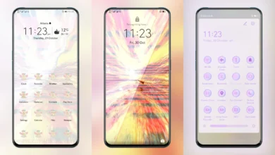 Graceful Sky Plume Vision EMUI Theme