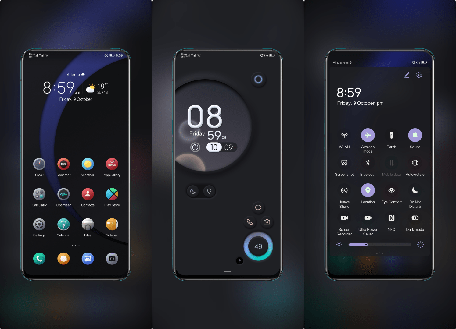 Gravity Brown EMUI Theme