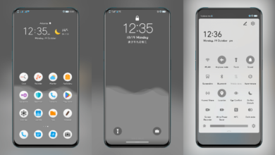 Grayscale White Circle EMUI Theme