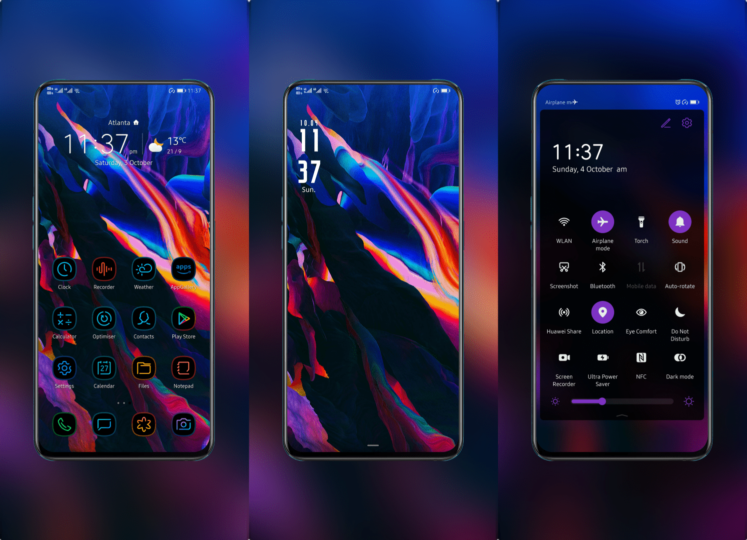 Jet Black EMUI Theme