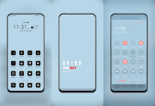 Luminous Blue EMUI Theme