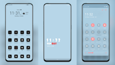 Luminous Blue EMUI Theme