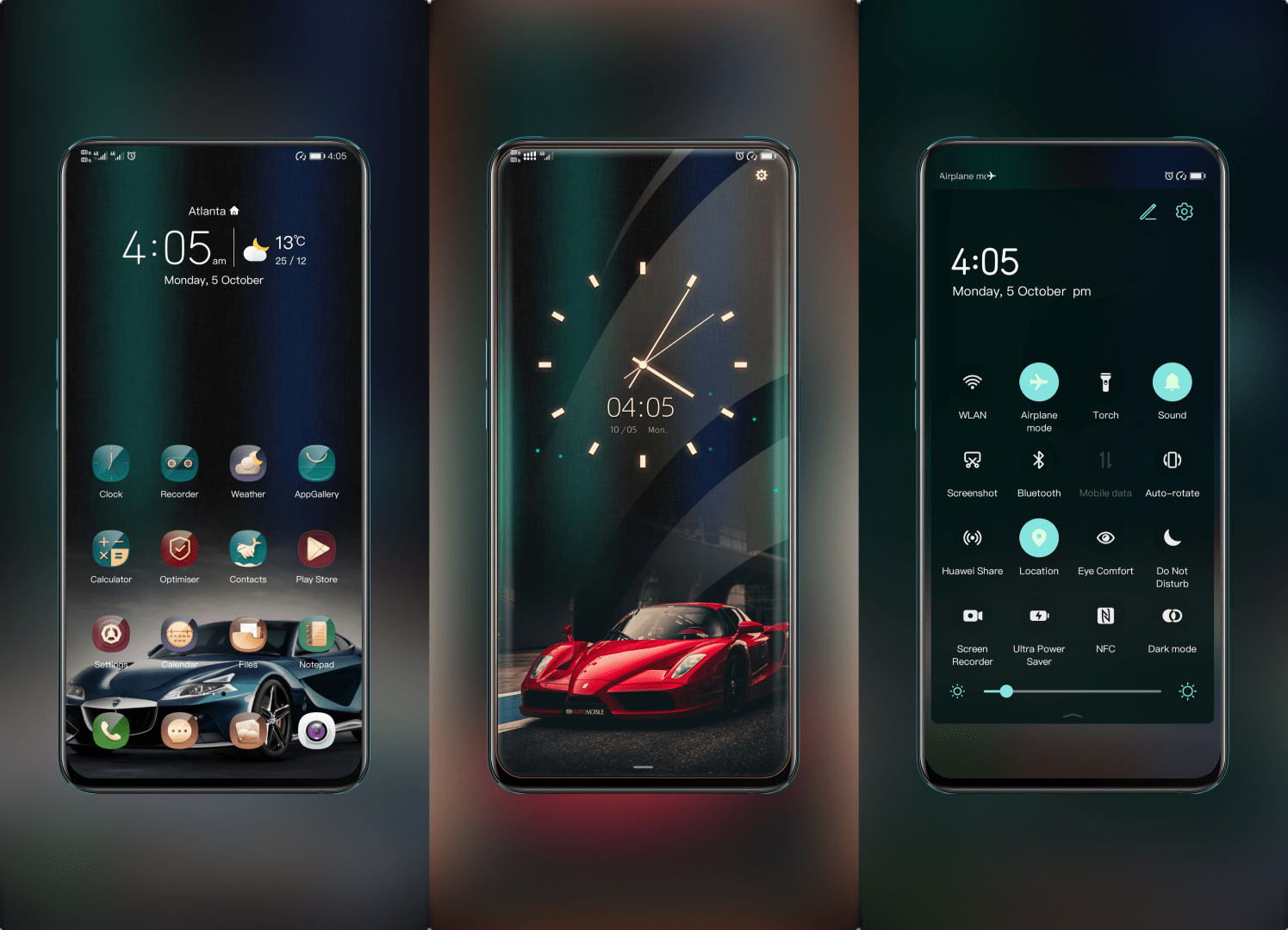 Luxury Sports Cars EMUI Theme