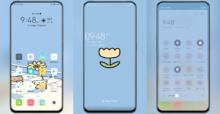 Milk and Mocha Bear Blue EMUI Theme