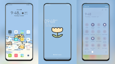 Milk and Mocha Bear Blue EMUI Theme