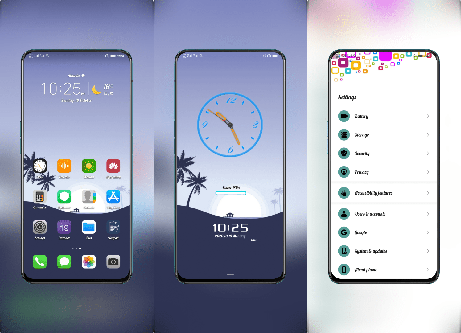 Minimal Beach EMUI Theme