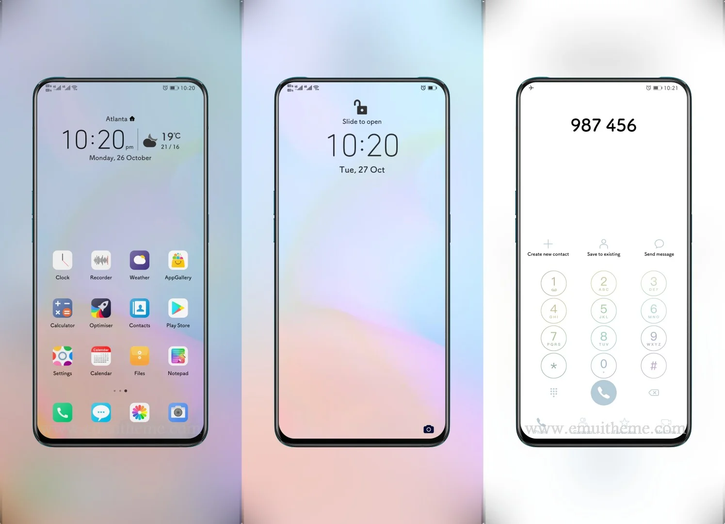 Mysterious Silver EMUI Theme