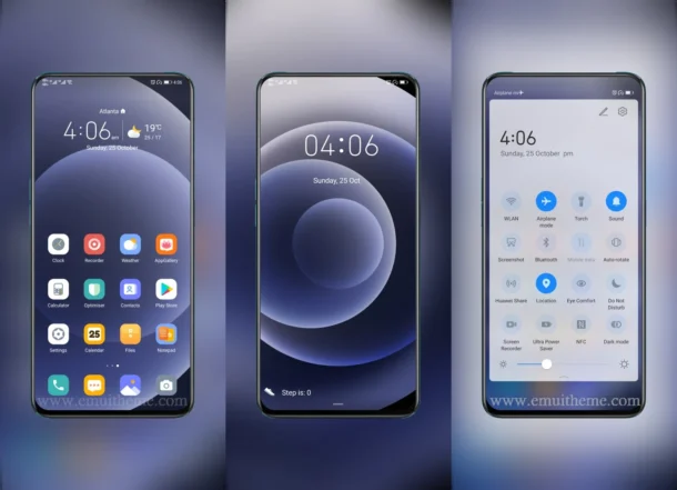 Pacific Blue EMUI Theme