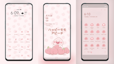 Peach Love EMUI Theme