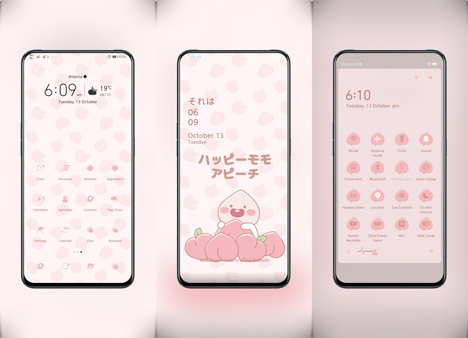 Peach Love EMUI Theme