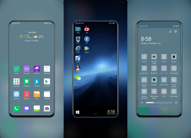 Pure Windows 10 EMUI Theme