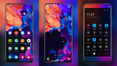 Samsung One UI Dark EMUI Theme