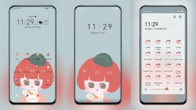 Strawberry Girl EMUI Theme