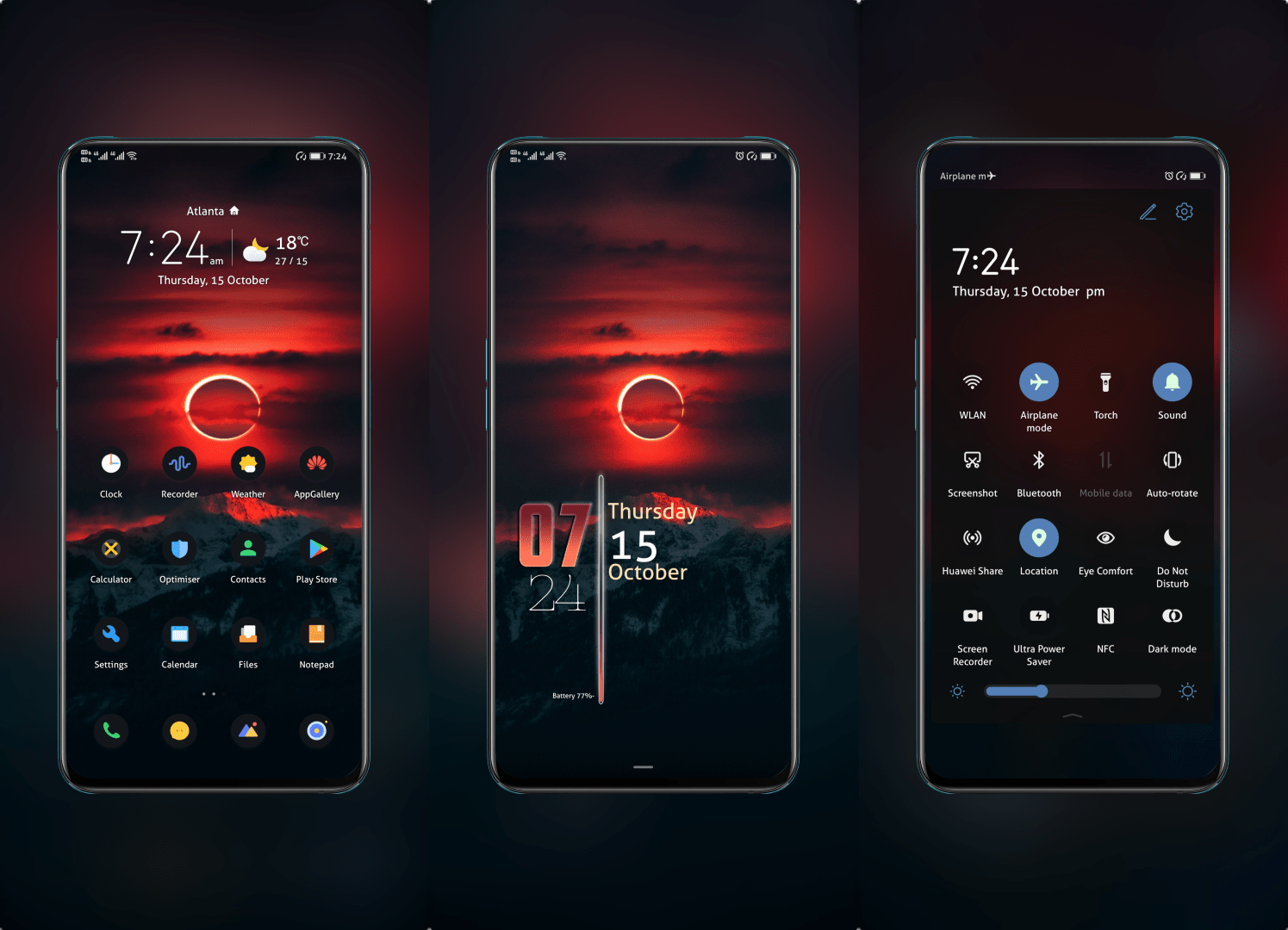 Sun Eclipse EMUI Theme