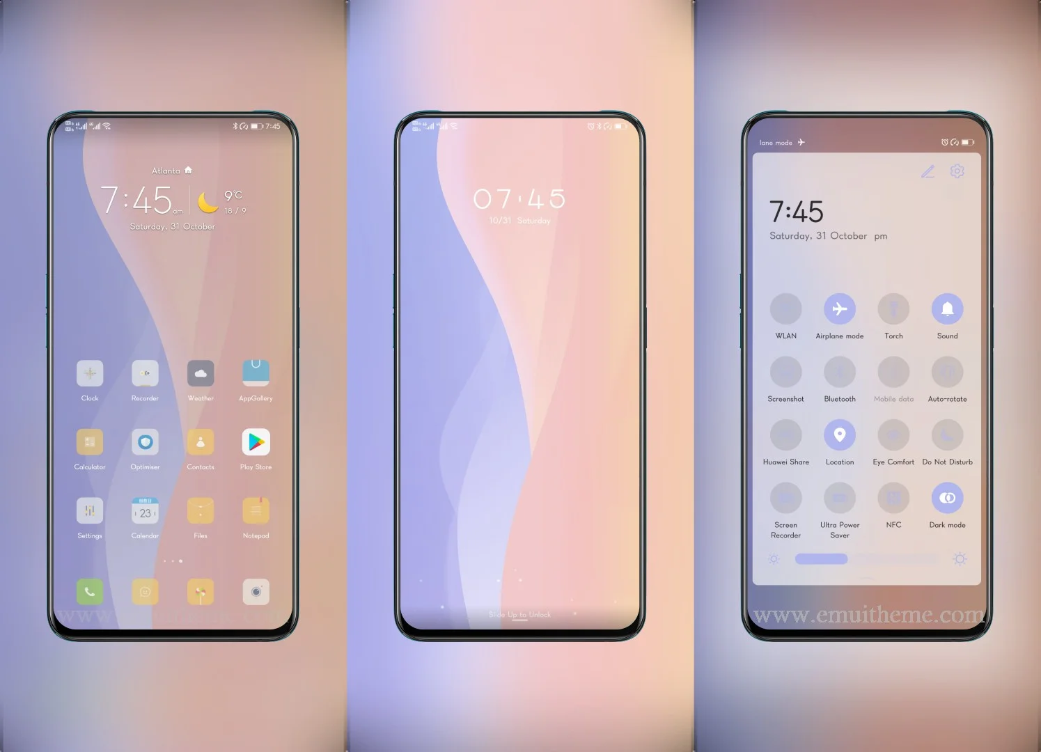 Symphony Purple EMUI Theme