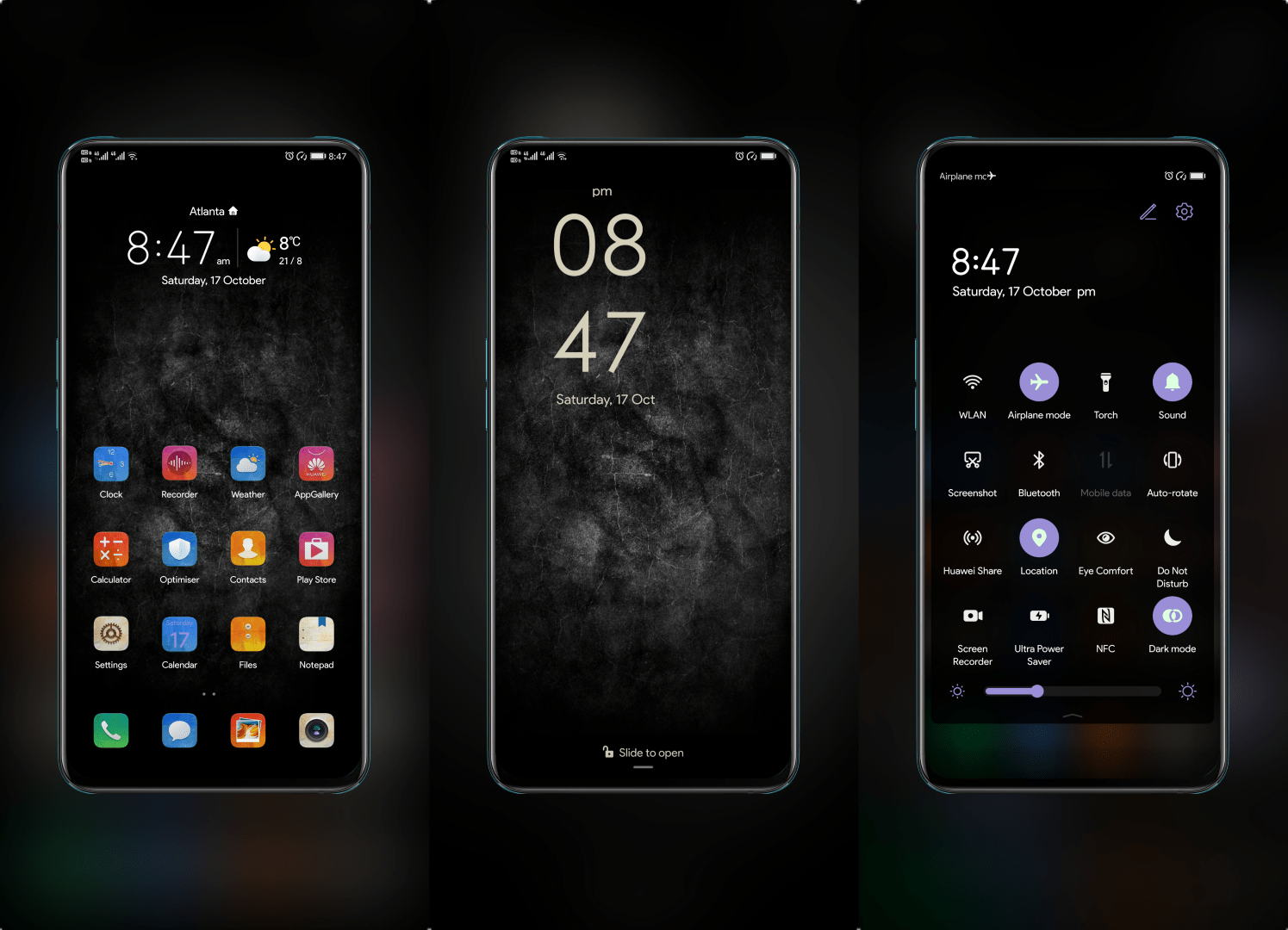 Vintage Black EMUI Theme