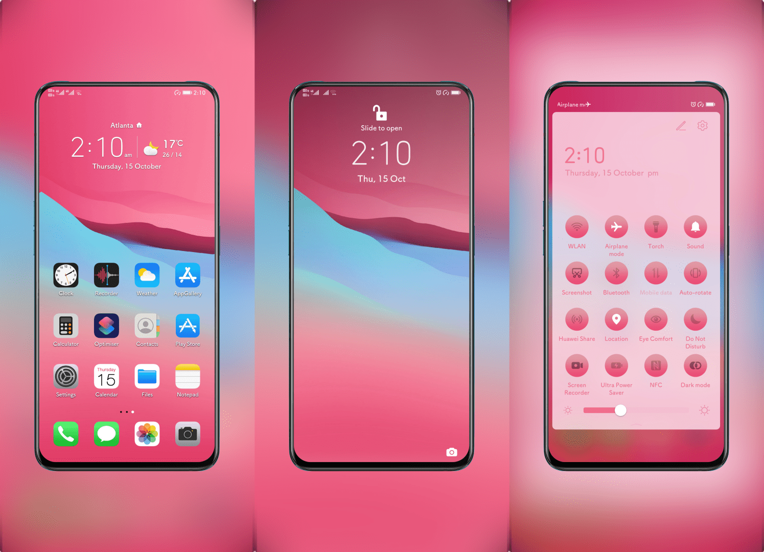 iBlue 12 and iRed 12 EMUI Theme