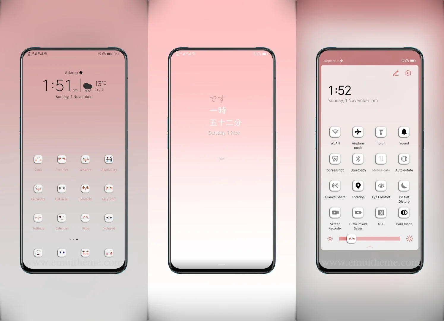 Cute Little Emoji EMUI Theme