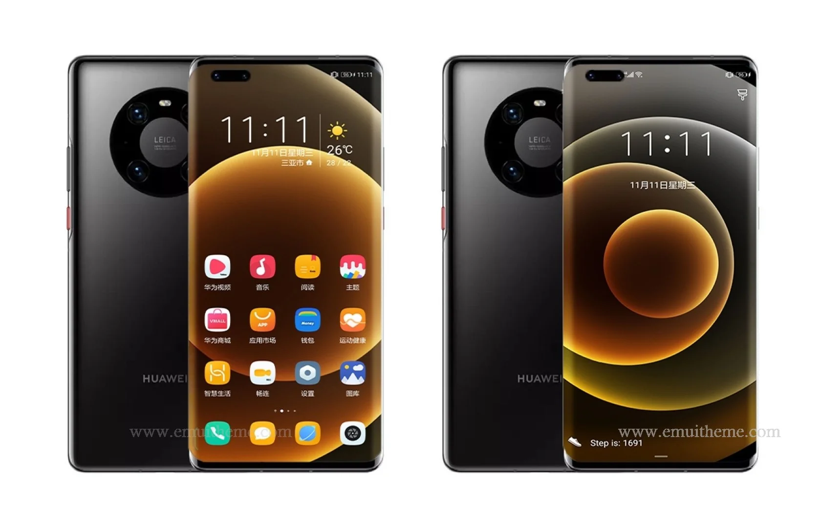 Dark Gold EMUI Theme