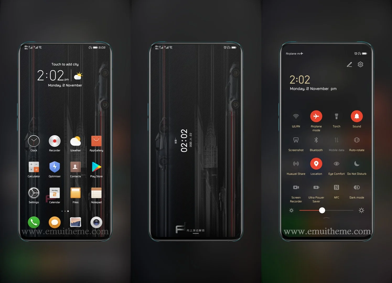 Dark Speedy EMUI Theme