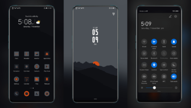 Ink Orange EMUI Theme