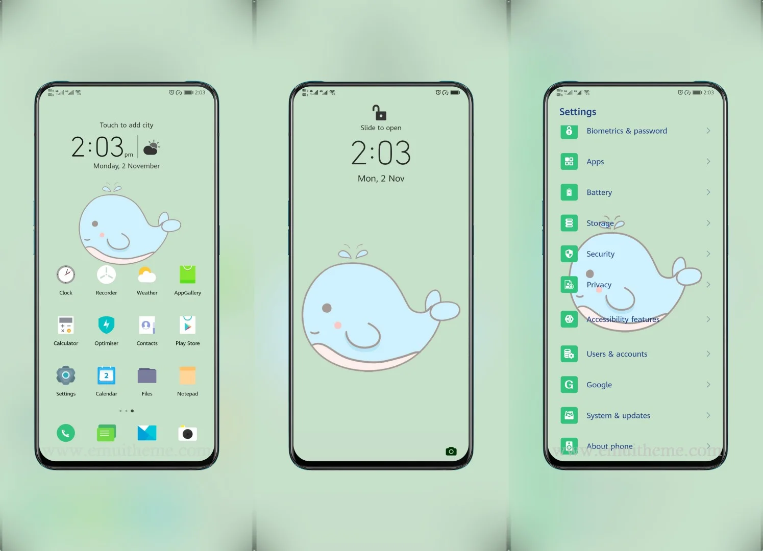 Little Whale EMUI Theme