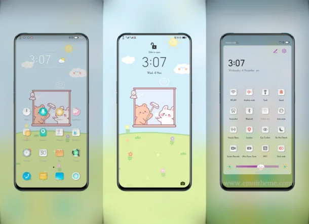 Milk and Mocha Bear 3 EMUI Theme