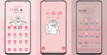 Pink Bunny EMUI Theme