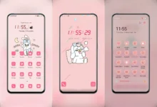Pink Bunny EMUI Theme