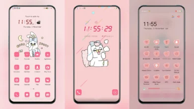 Pink Bunny EMUI Theme