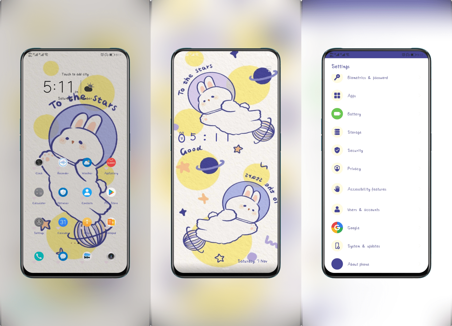 Space Rabbit EMUI Theme