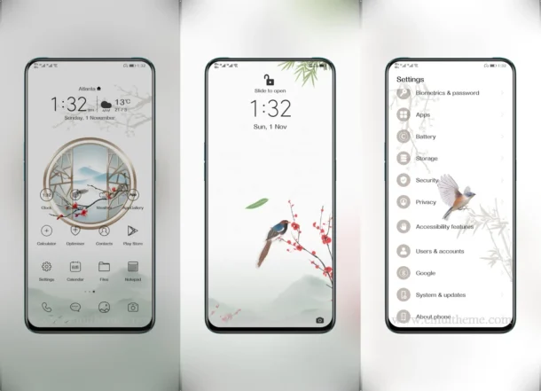 Three Friends of Winter EMUI Theme