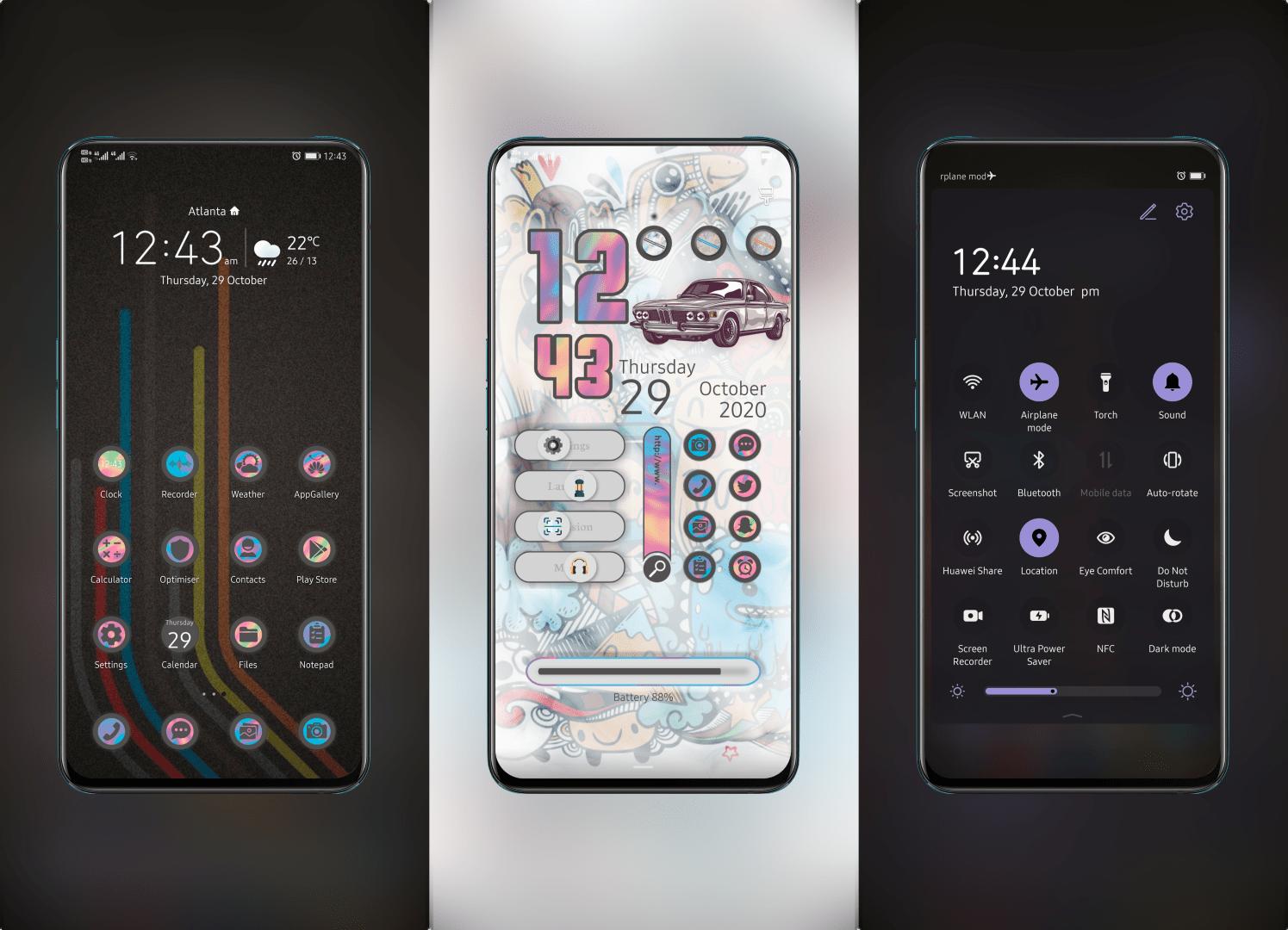 Urban Life Dark EMUI Theme