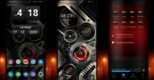Gear Dark Clock EMUI Theme