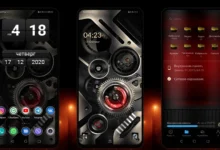 Gear Dark Clock EMUI Theme