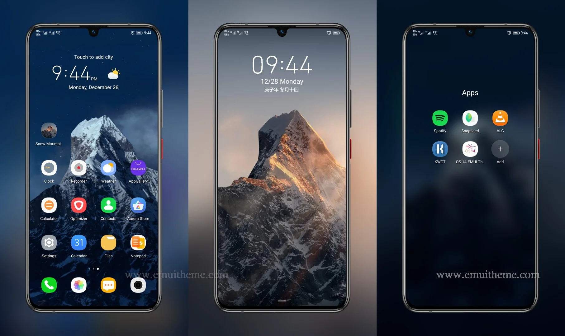 MIUI 12.5 Super Snow Mountain EMUI Theme