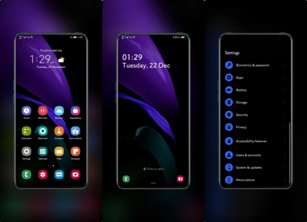 Samsung OneUI 3.0 Dark EMUI Theme
