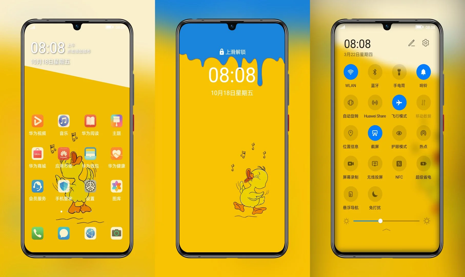 Quacker Jeff Duck EMUI Theme