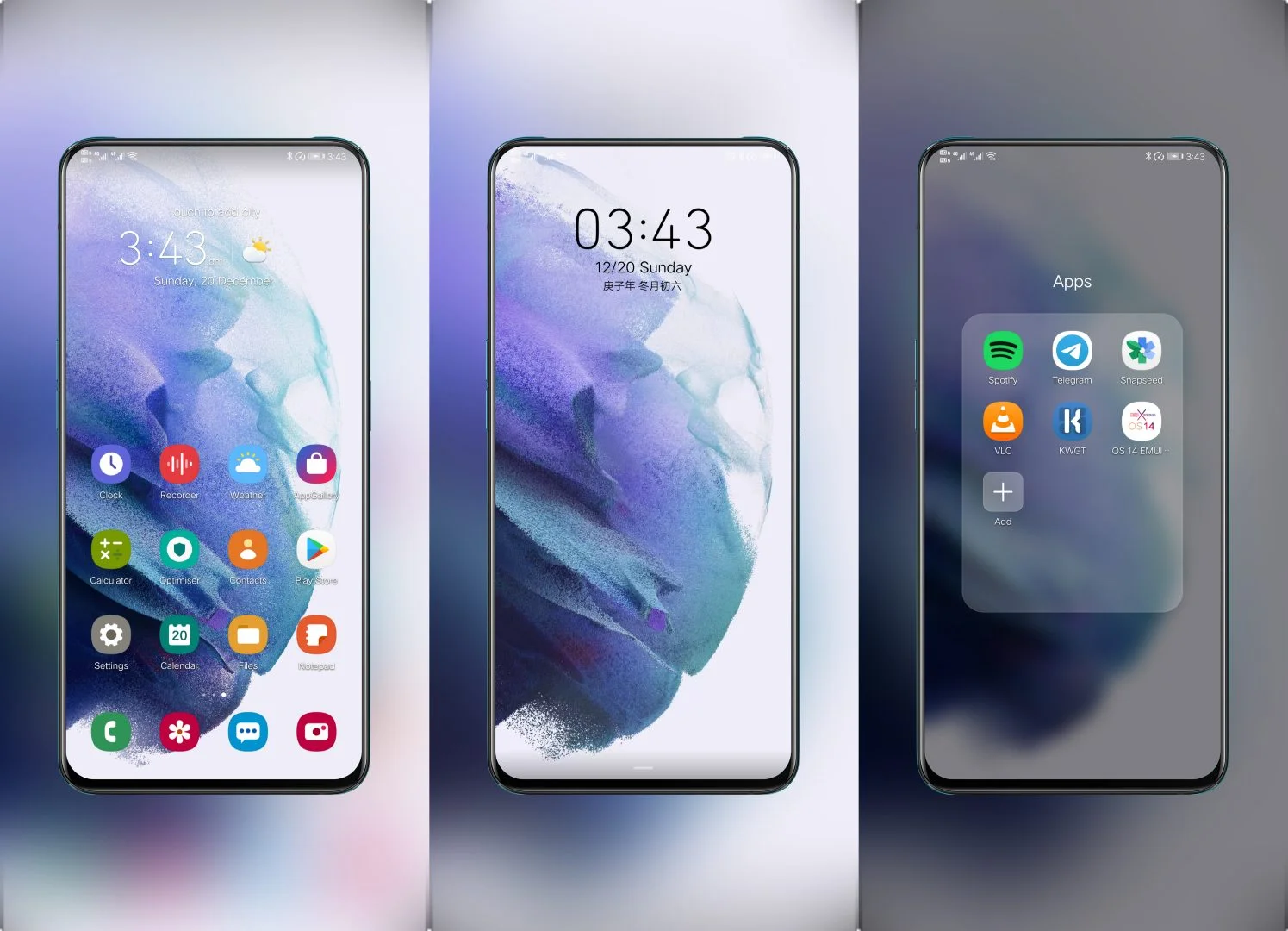 Samsung Galaxy S21 EMUI Theme