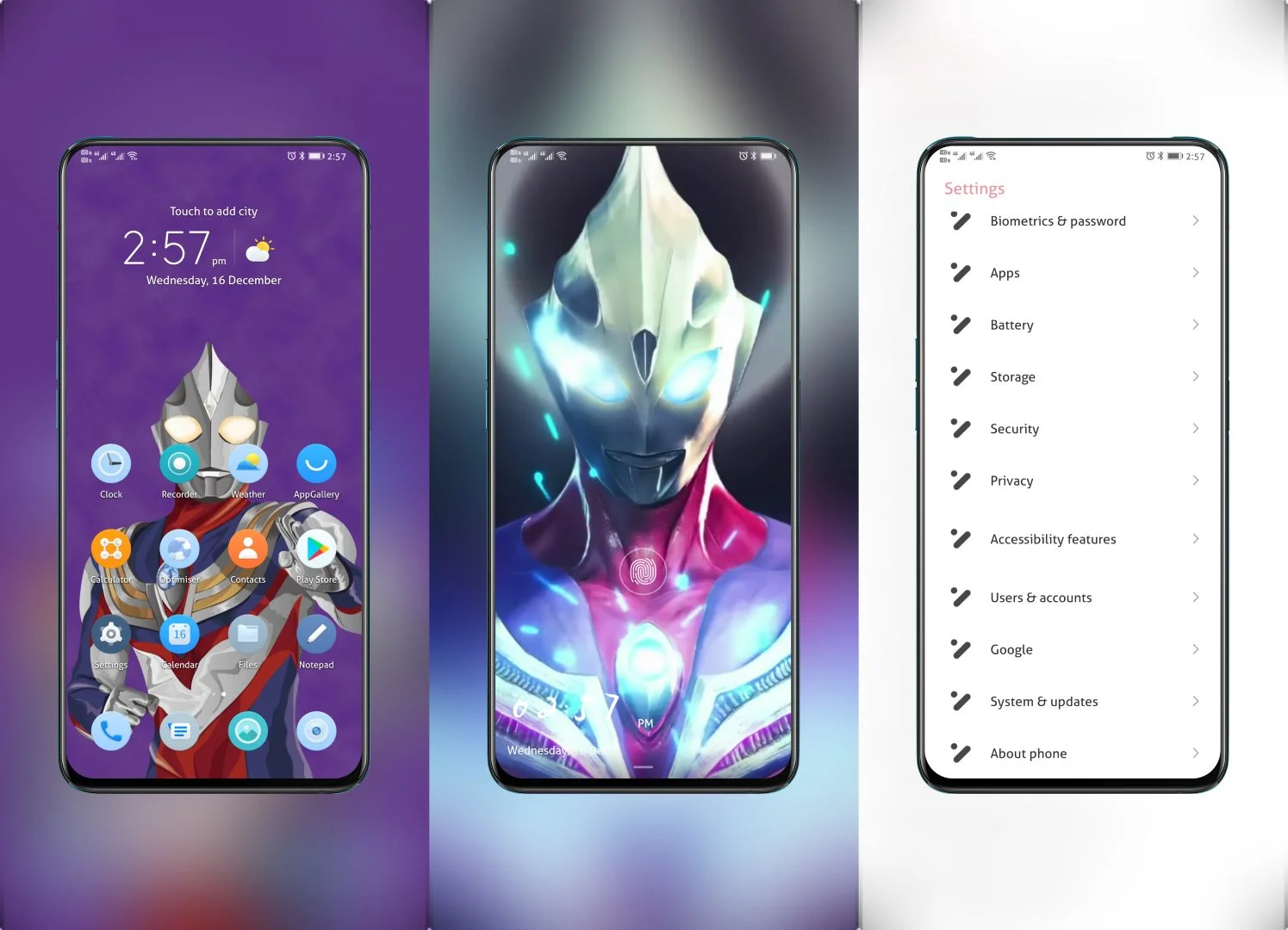 Ultraman Tiga EMUI Theme