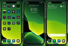 iOS Green Dark EMUI Theme