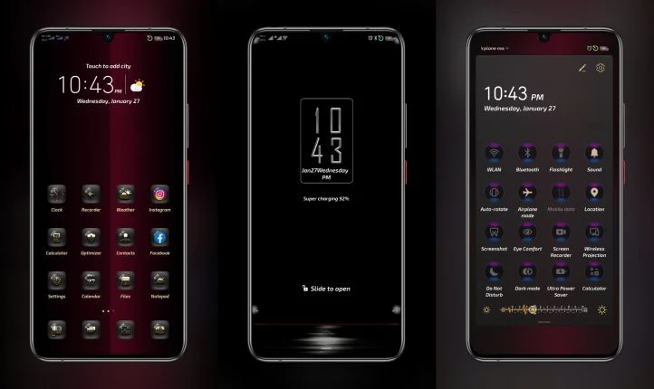Black X EMUI Theme