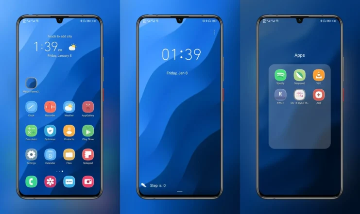 Blue Waves EMUI Theme
