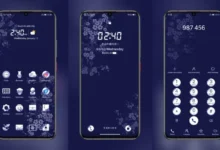 Blue and white porcelain EMUI Theme