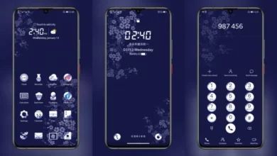 Blue and white porcelain EMUI Theme