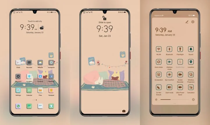 Coffee and Cake EMUI Theme