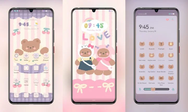 Cute Bear v2 EMUI Theme
