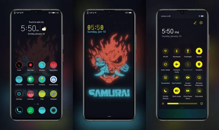 Cyberpunk EMUI Theme