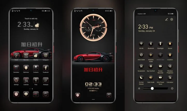 Enjoy Classic Supercars EMUI Theme